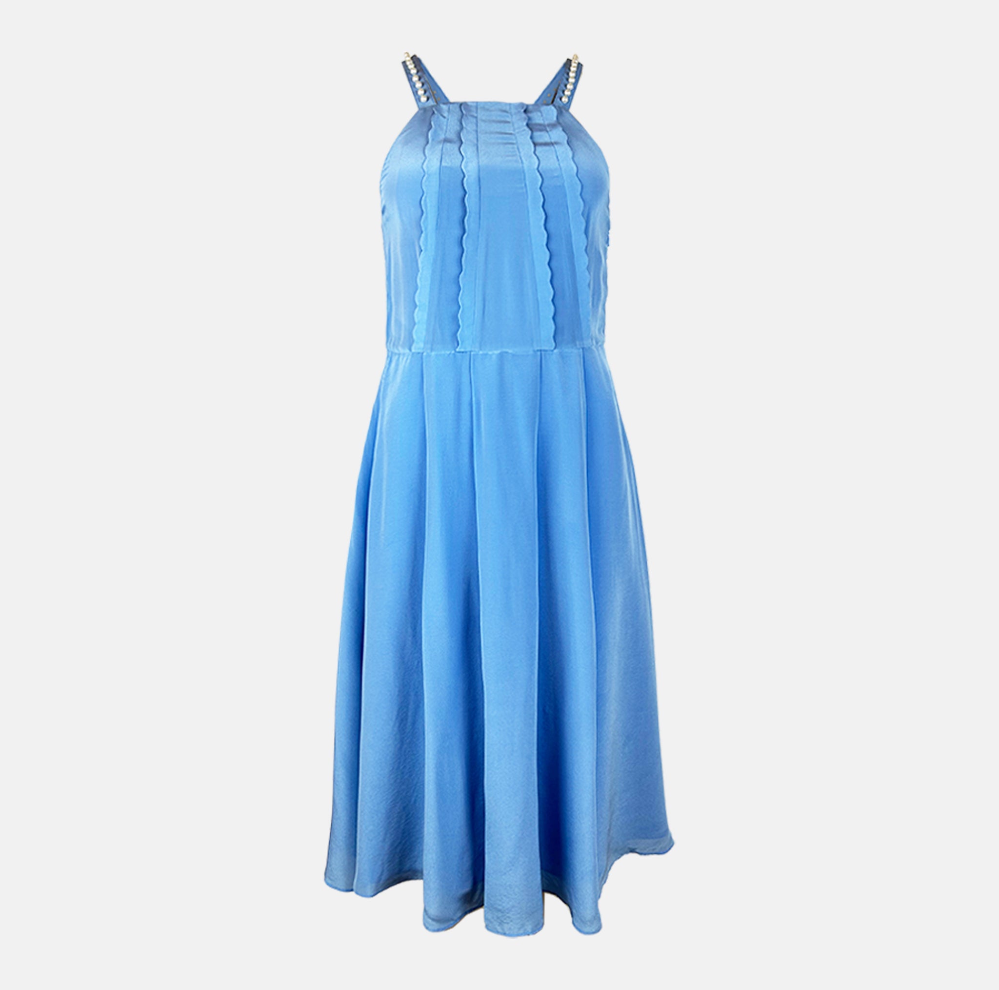 claudie pierlot blue dress Claudie Pierlot Flowy Dress | Blue