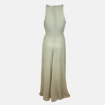 Silk-Georgette Knot Maxi Dress Wedding Holiday Summer Rental 