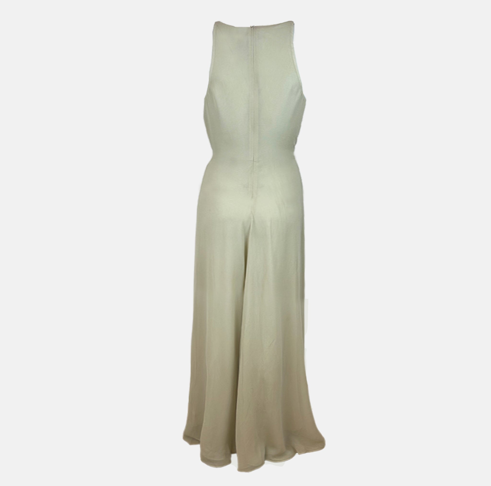 Silk-Georgette Knot Maxi Dress Wedding Holiday Summer Rental 