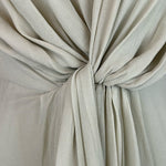Silk-Georgette Knot Maxi Dress Wedding Holiday Summer Rental 