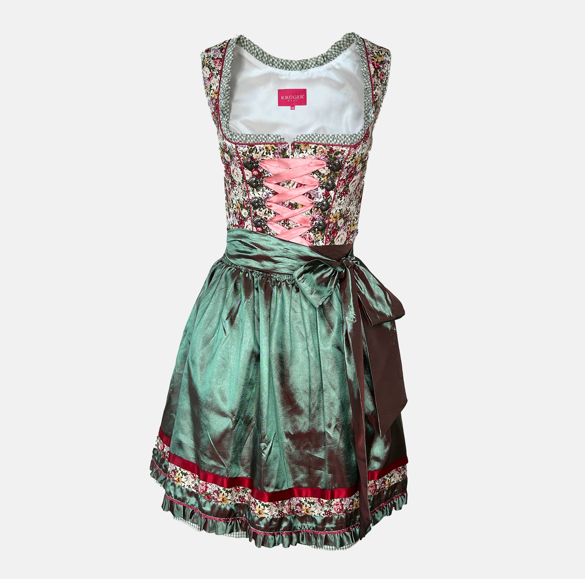 Affordable dirndl dress rental in Munich or online. Rent this stylish Krüger dirndl—perfect for Oktoberfest and events. Book your dirndl cheap today!