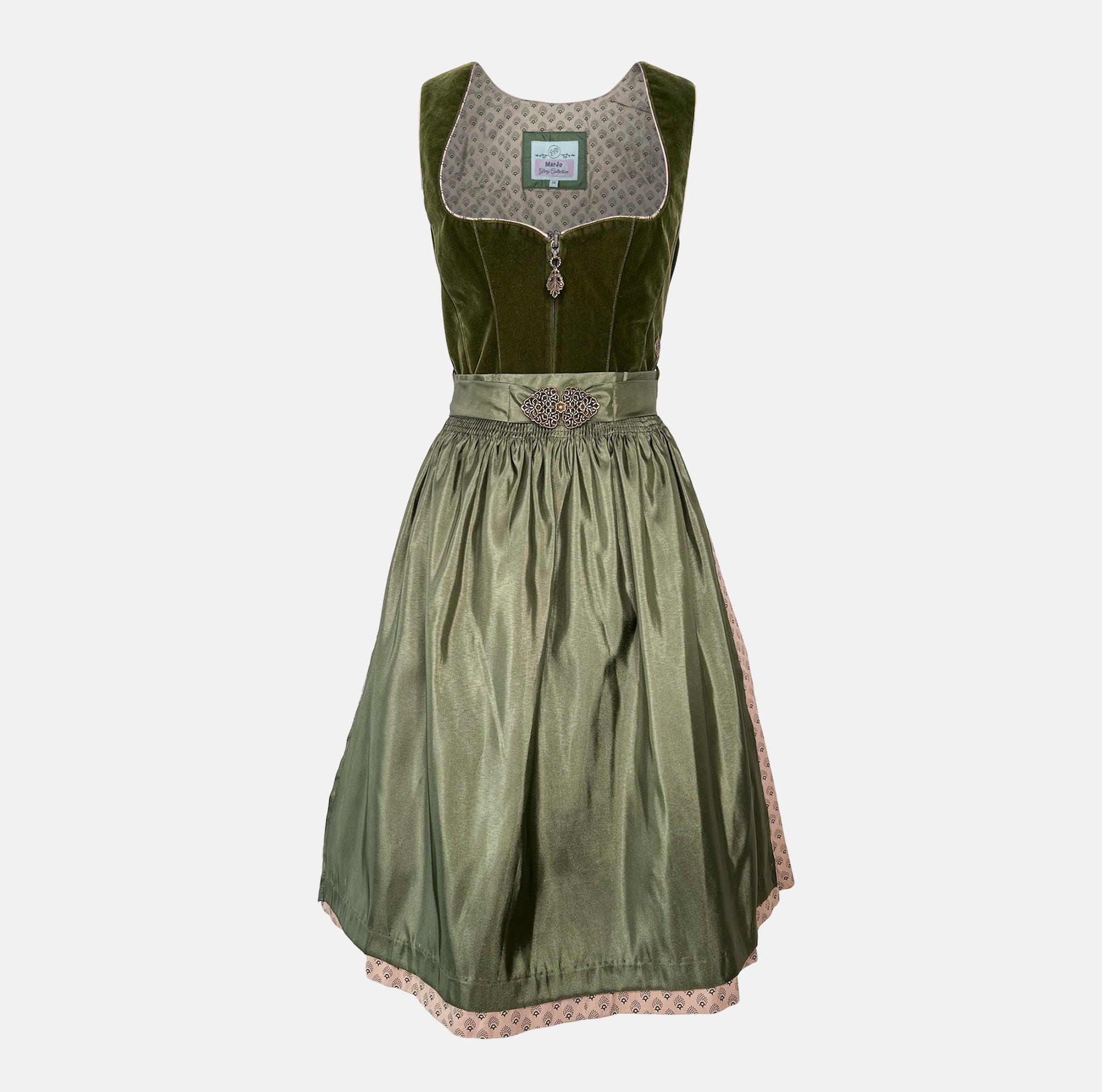 Rent the elegant Marjo Dirndl dress online – perfect for Oktoberfest and traditional events. Top choice for dirndl rental in Munich and Germany.