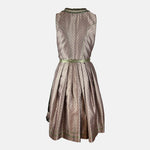 Traditional German dirndl dress by Krüger with a green apron for rent - online or in Munich