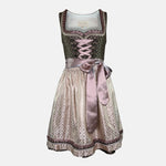 Affordable dirndl dress rental in Munich or online. Rent the elegant Krüger Dirndl Merida in bordeaux—perfect for Oktoberfest and events. Book your dirndl cheap today!