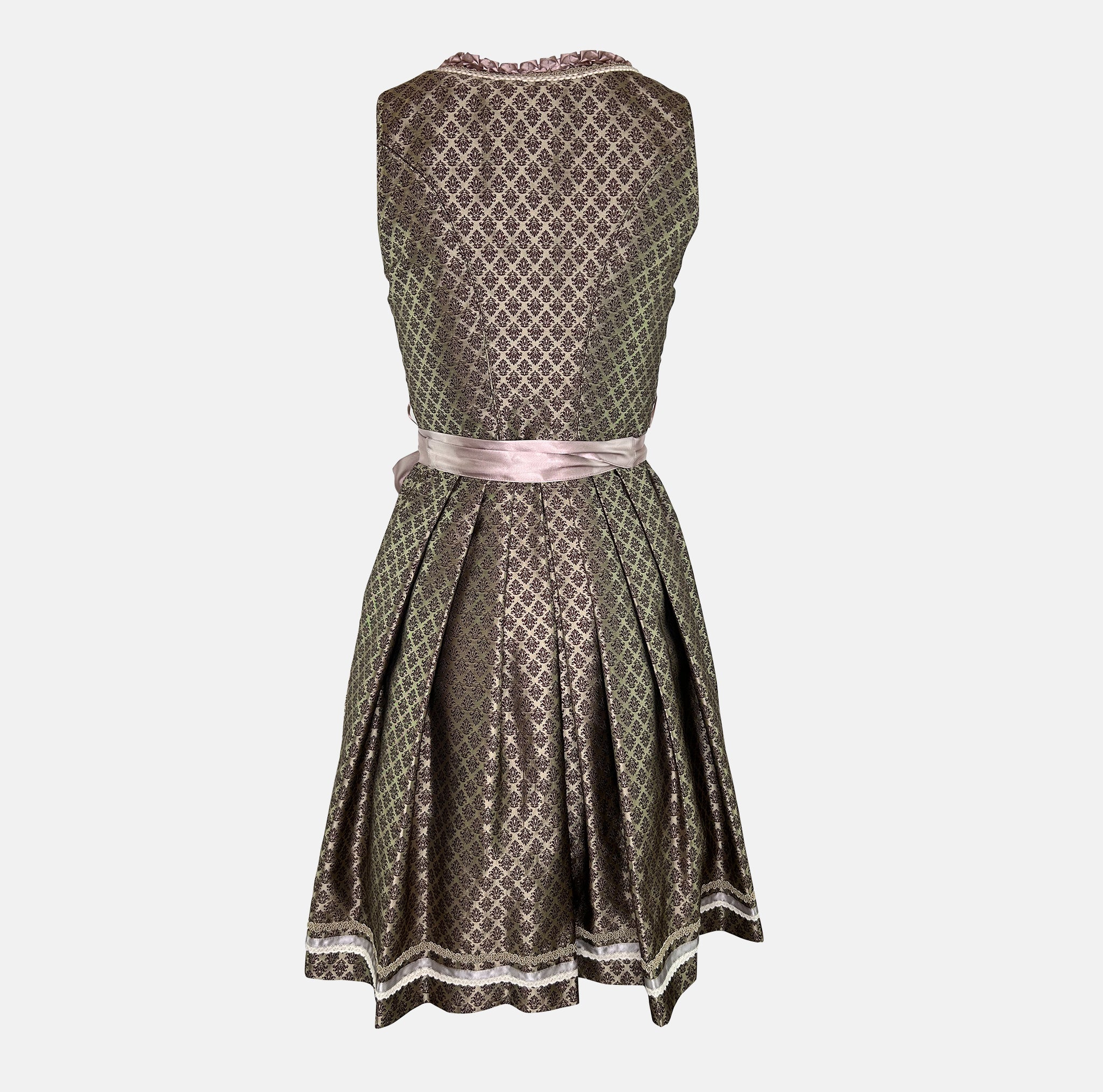 Affordable dirndl dress rental in Munich or online. Rent the elegant Krüger Dirndl Merida in bordeaux—perfect for Oktoberfest and events. Book your dirndl cheap today!