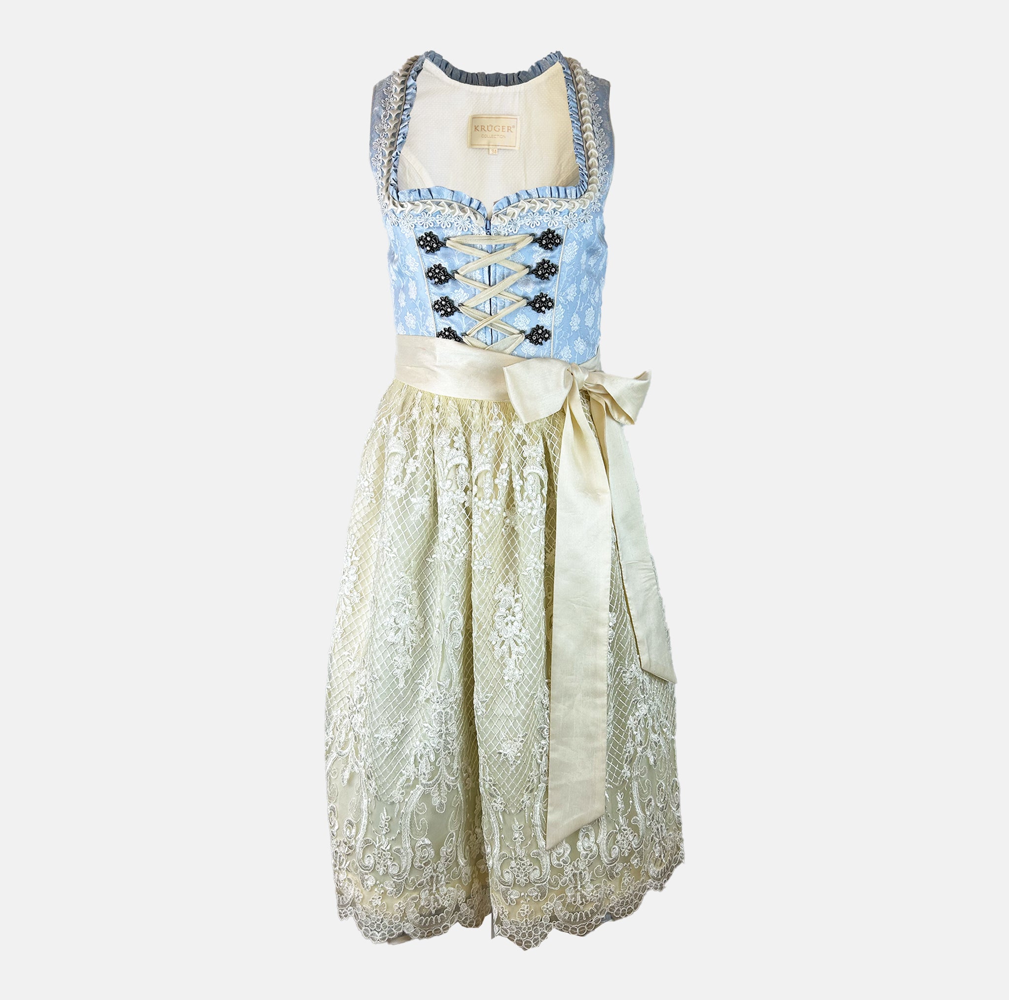 Rent the elegant Dirndl Maylin by Krüger Collection online at versatile-otm.com or in Munich. Perfect for Oktoberfest with modern style and traditional charm.