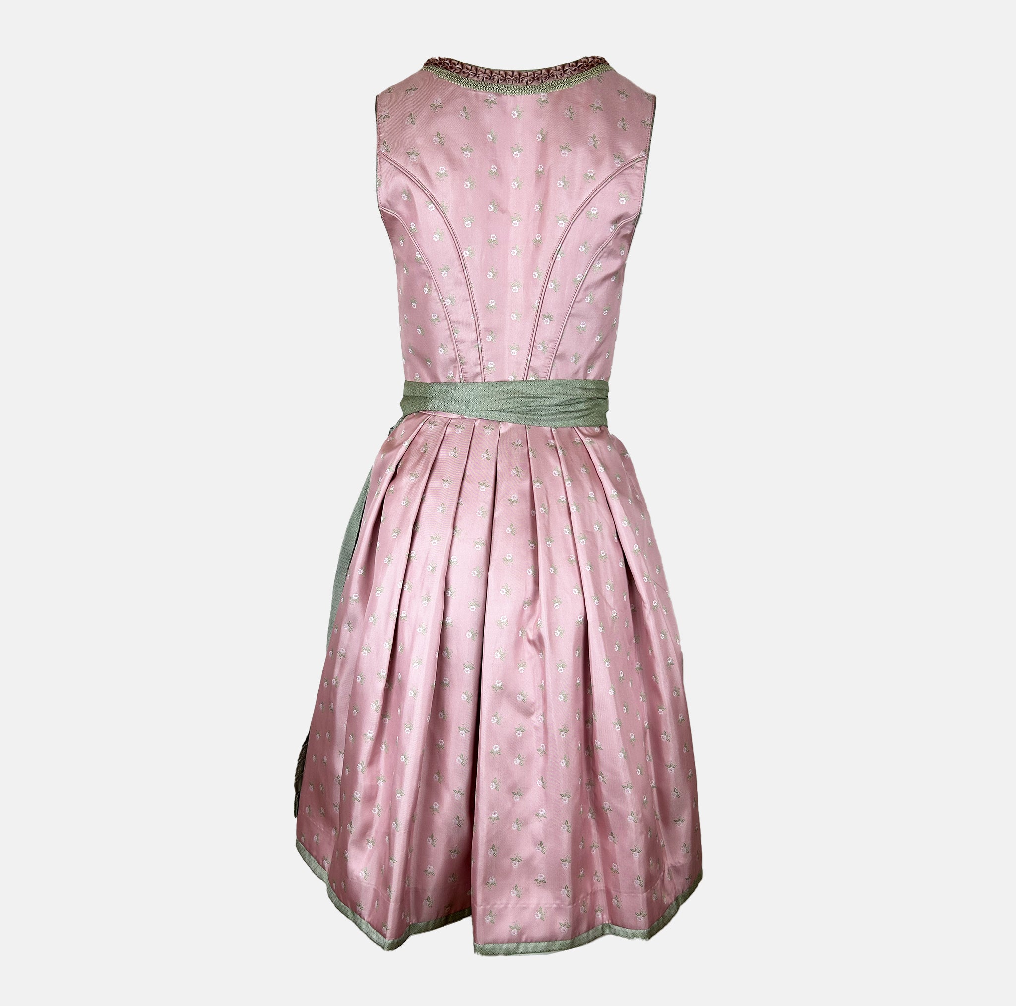 Affordable dirndl dress rental in Munich or online. Rent the elegant Krüger Dirndl Merida in pink—perfect for Oktoberfest and events. Book your dirndl cheap today!