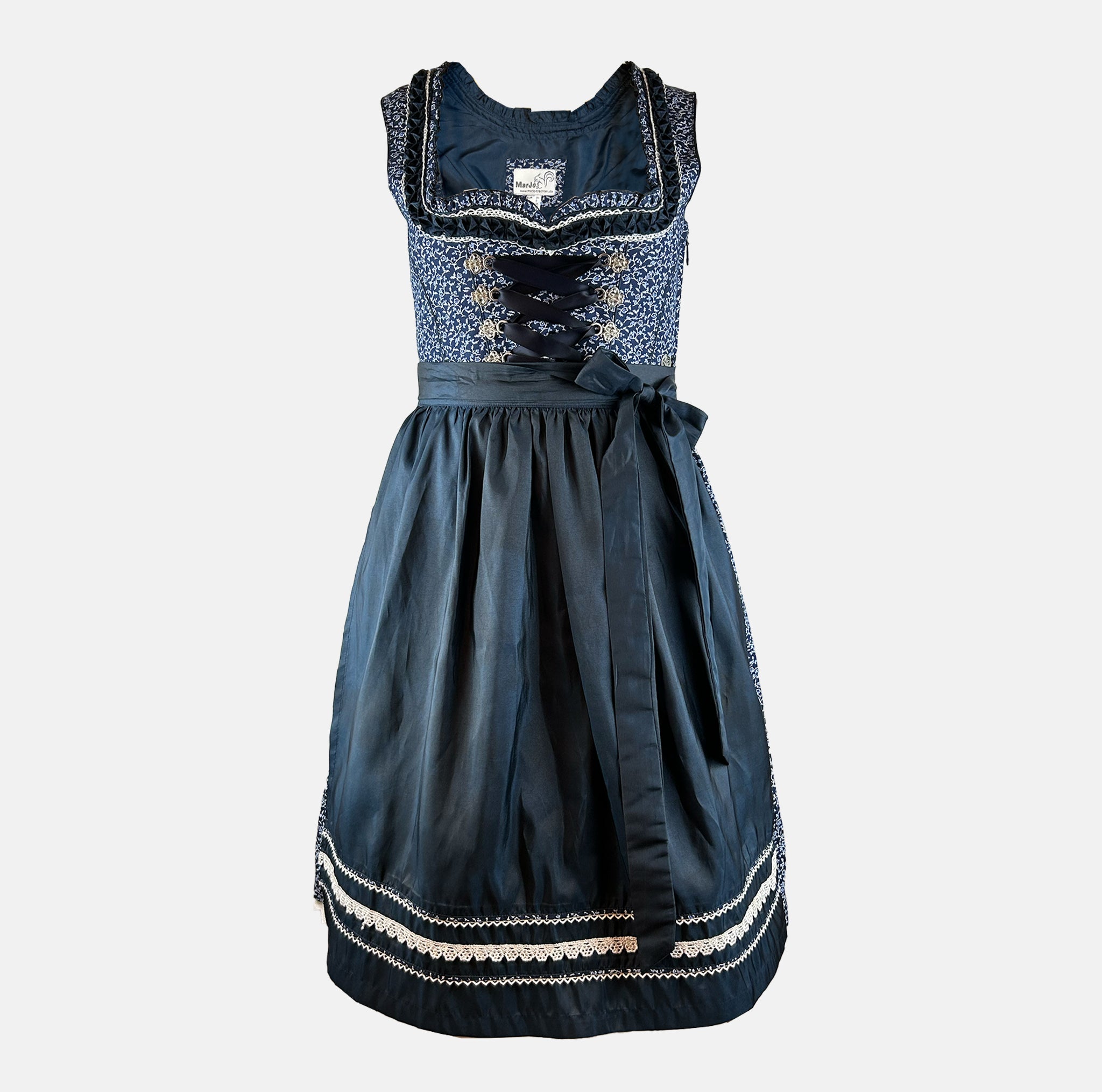 Rent Traditional German dirndl dress by Mario with a blue top and skirt for Oktoberfest