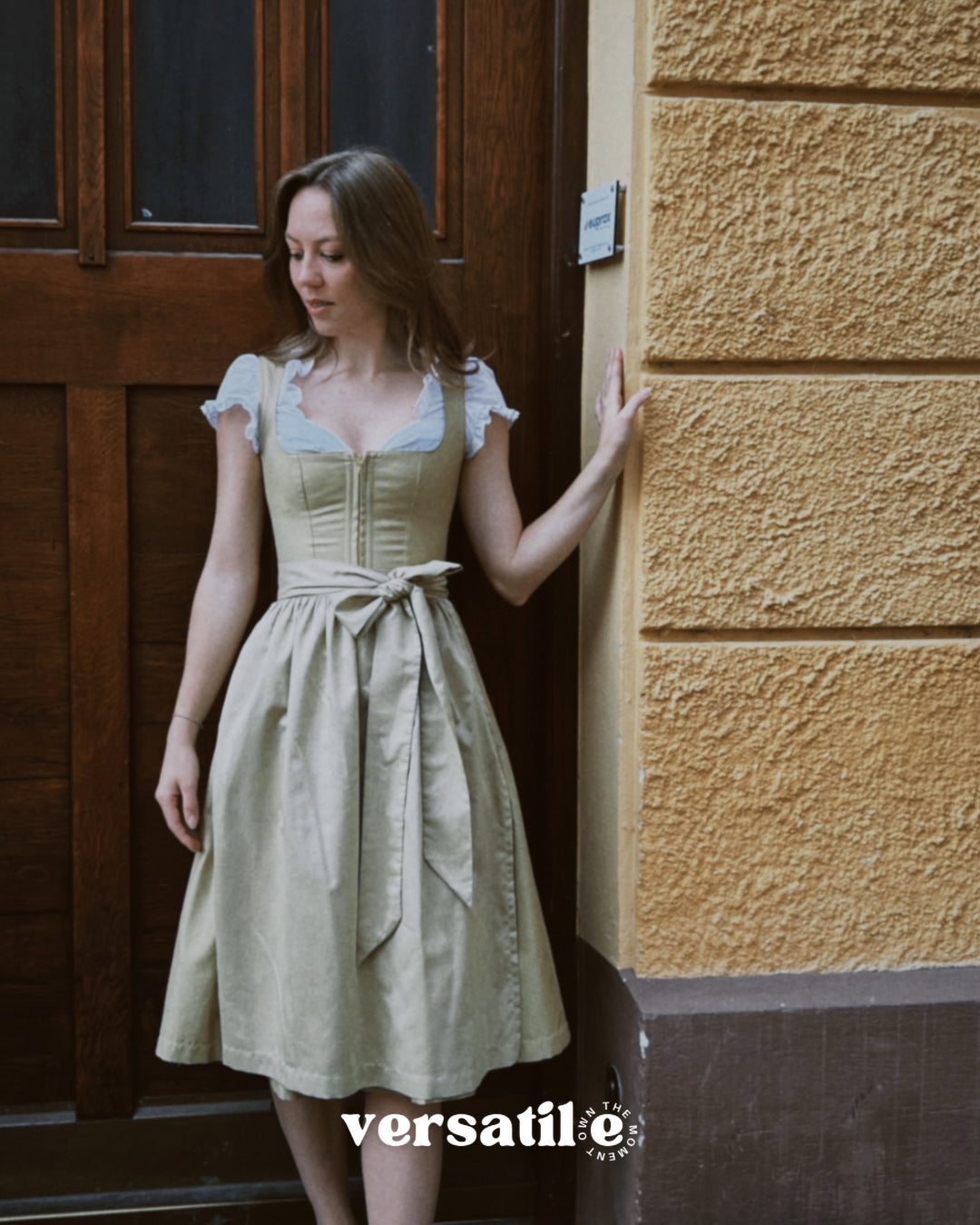 Butteryellow Dirndl Dress by Limberry for rent at Versatile