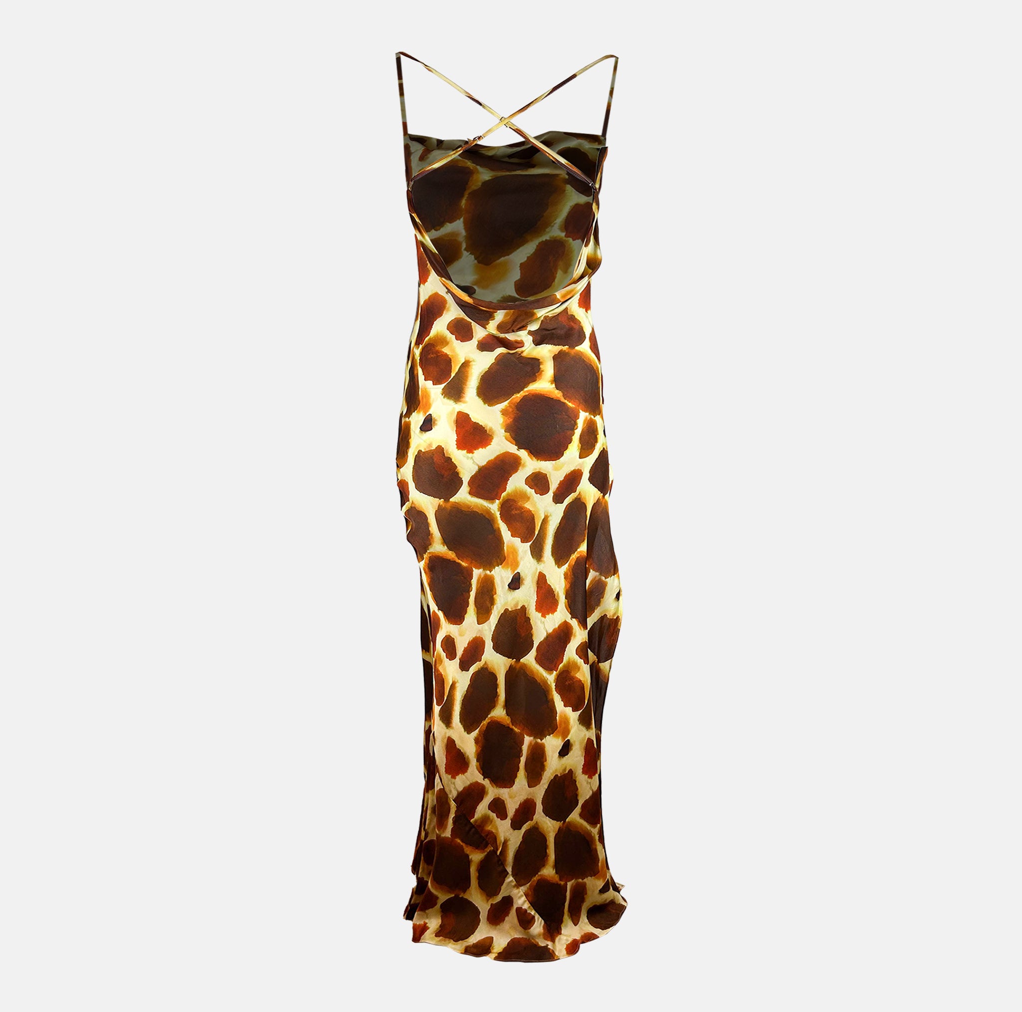 Rat&Boa Arizona Dress Detail Giraffe Print Wedding Guest Rental and Parties 