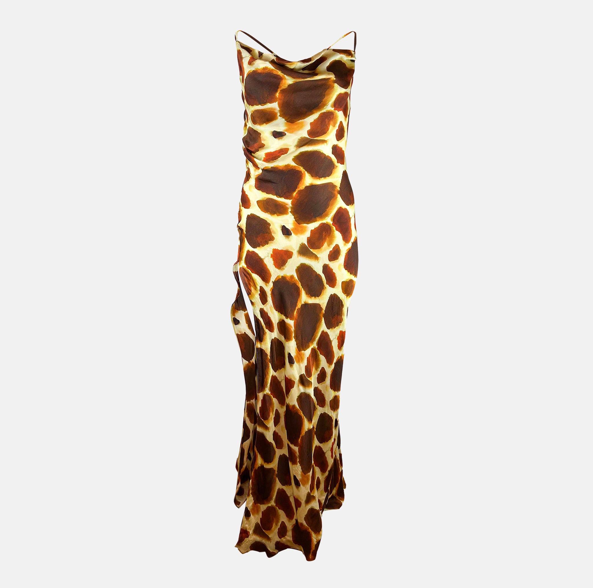 Rat&Boa Arizona Dress Detail Giraffe Print Wedding Guest Rental and Parties 
