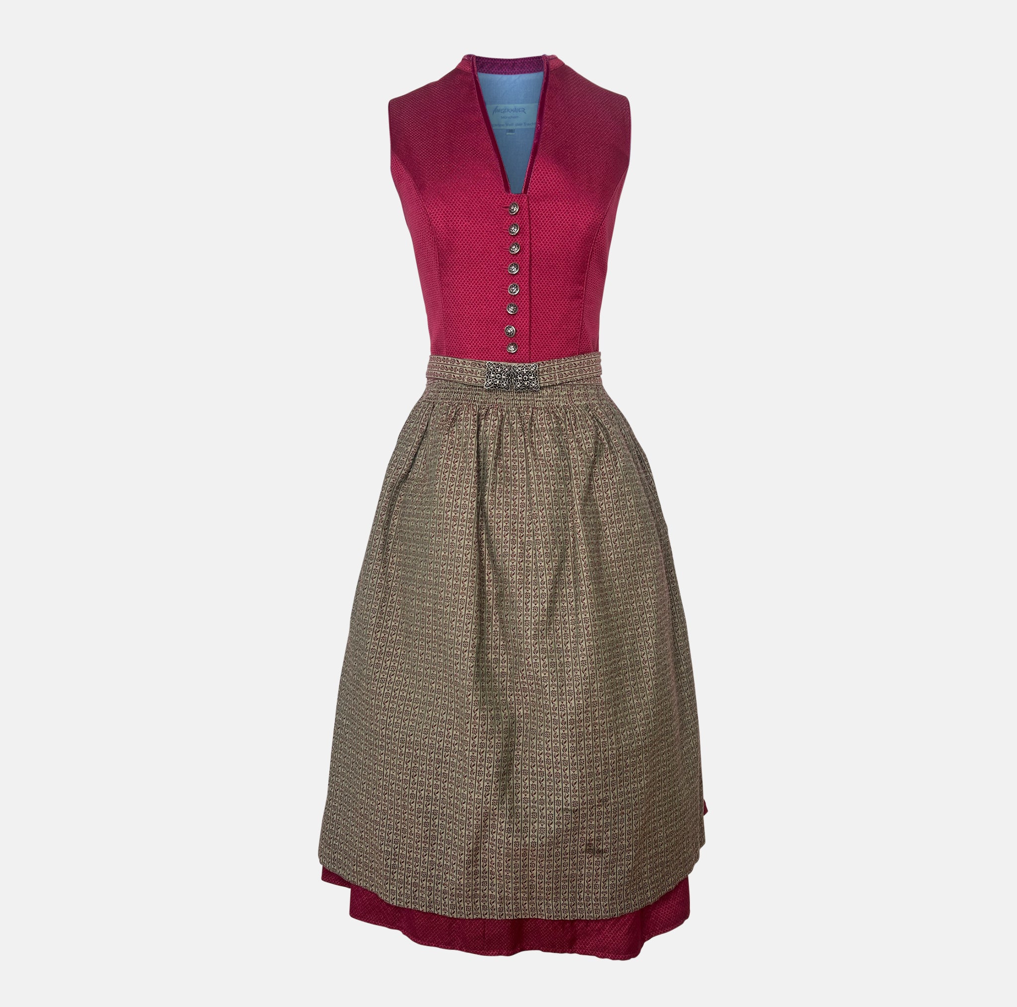 Rent the  beautiful Rebecca Dirndl dress by Angermeier  – ideal for Oktoberfest and traditional celebrations. Available for dirndl rental in Munich and online across Europe.