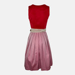 Samantha Red" Dirndl by LIMBERRY is a striking traditional dirndl ready to rent for Oktoberfest  