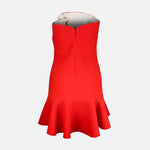 Short Sandro Strapless Party Dress Mini Dress Ruffles for Rent