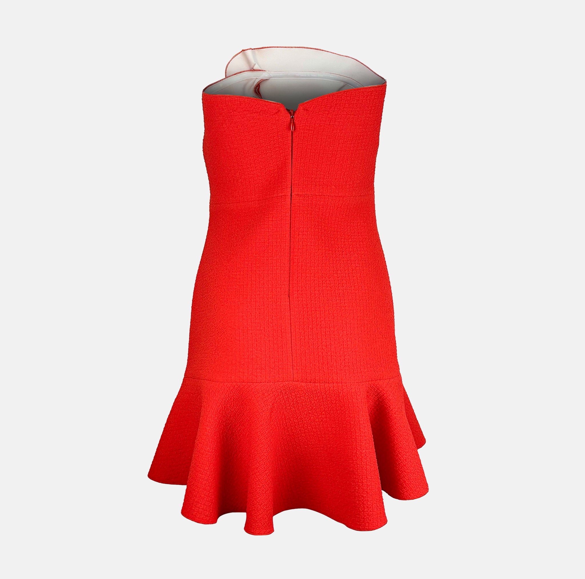 Short Sandro Strapless Party Dress Mini Dress Ruffles for Rent