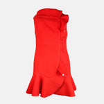 Short Sandro Strapless Party Dress Mini Dress Ruffles for Rent