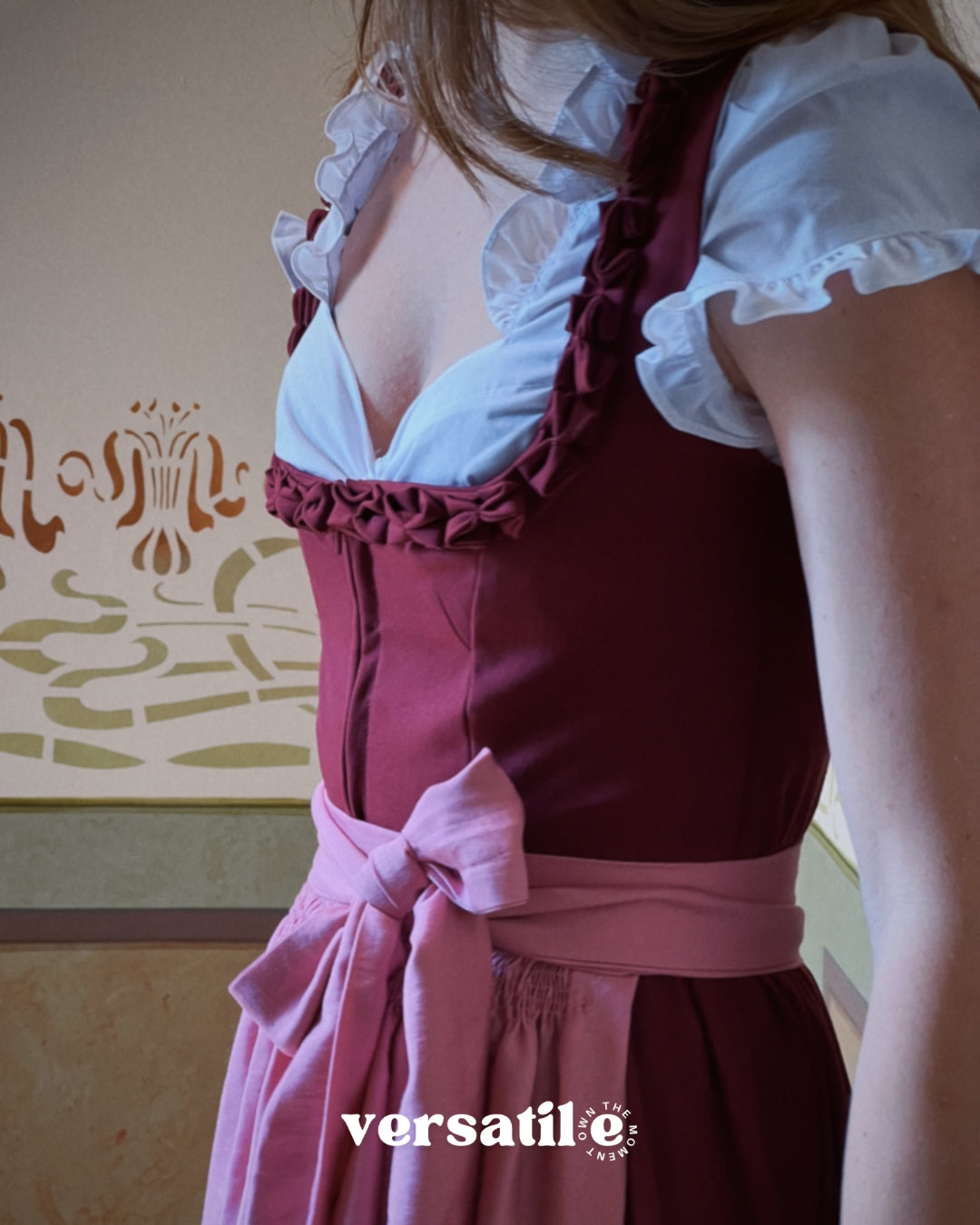 Close up of Versatile Premium Dirndl - rentable for Oktoberfest 