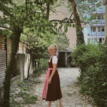 Women wearing a Versatile Dirndl - premium Dirndl rental in Munich