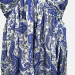 Zimmermann Devi Halter Midi Dress made of Silk with Print and Pleats to rent 