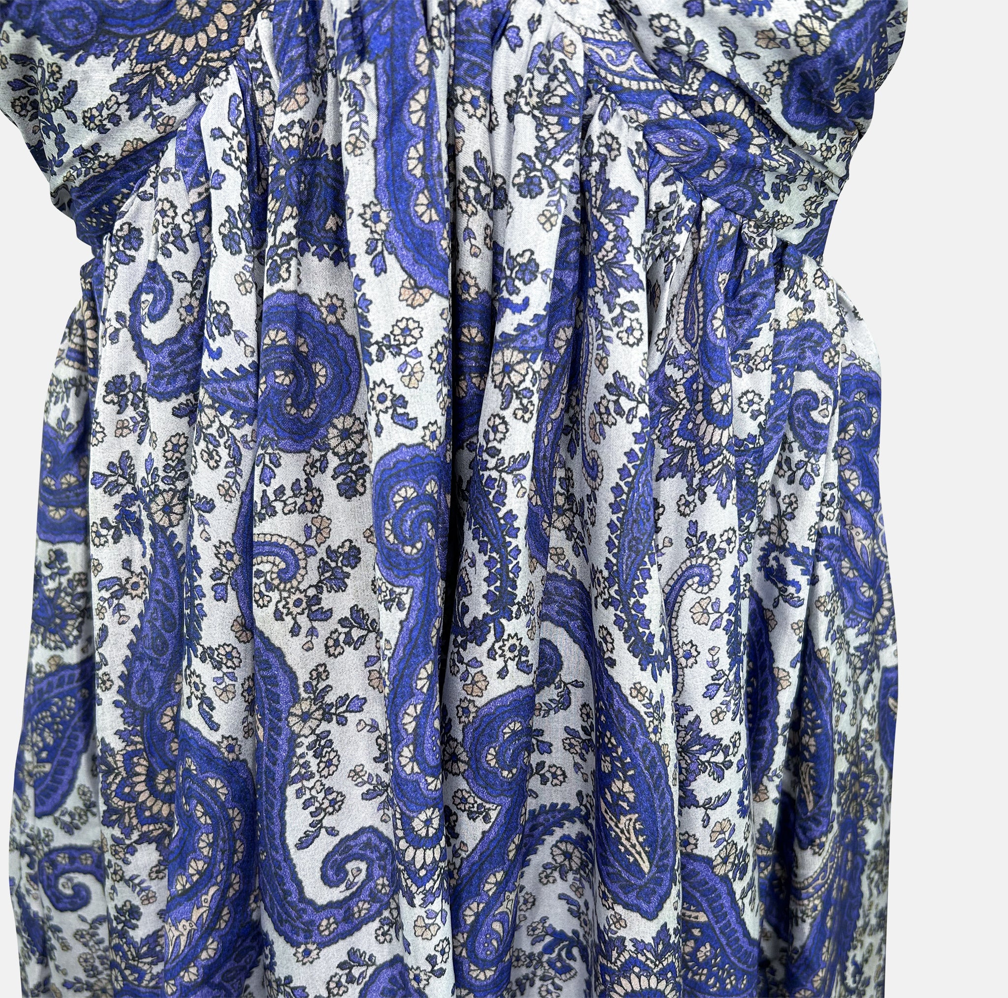 Zimmermann Devi Halter Midi Dress made of Silk with Print and Pleats to rent 