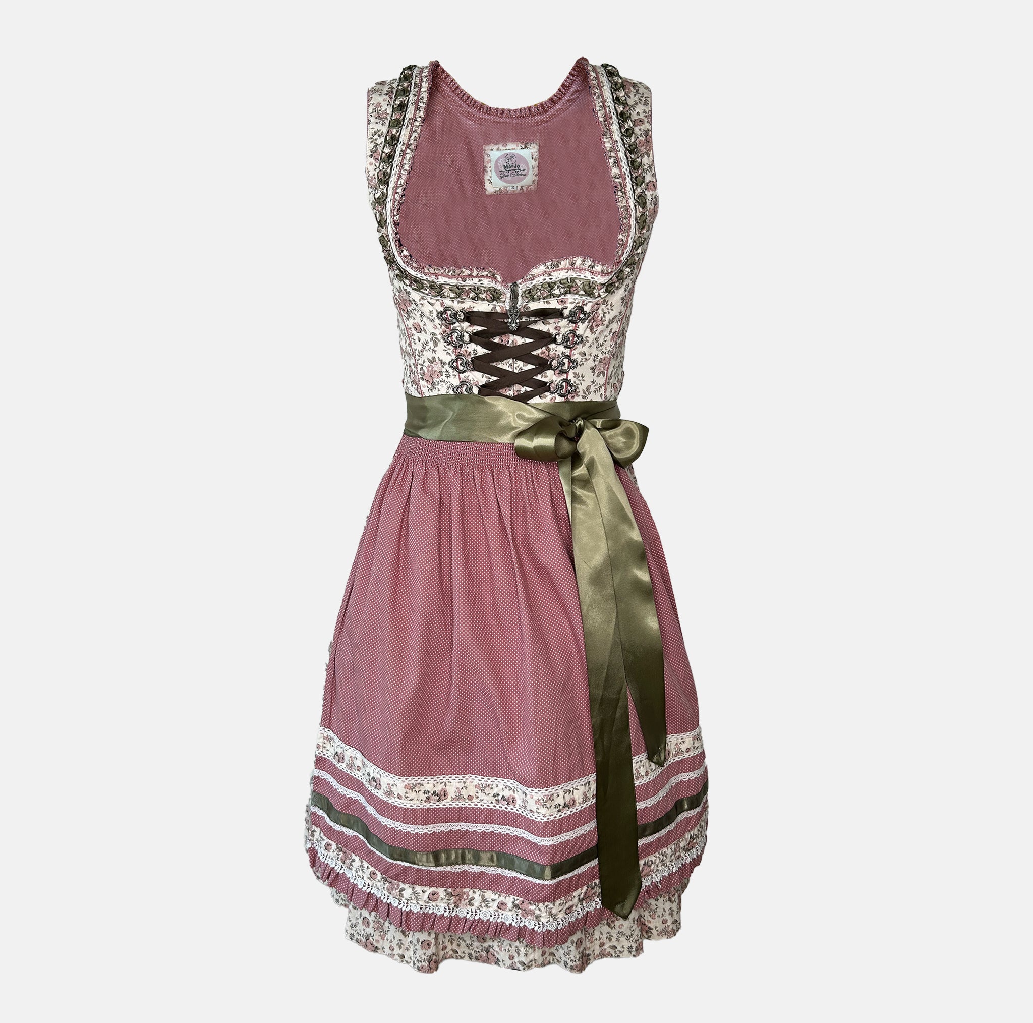 Affordable dirndl dress rental in Munich or online. Rent this stylish Marjo dirndl—perfect for Oktoberfest and events. Book your dirndl cheap today!